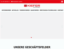 Tablet Screenshot of kiefer-mold.de